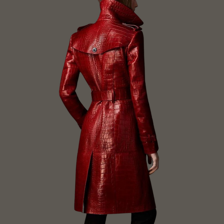 Arabella Leather Trench Coat