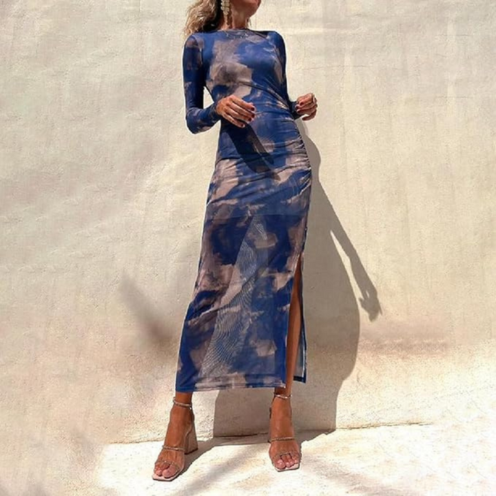 Ava Tie-Dye Long Sleeved Dress