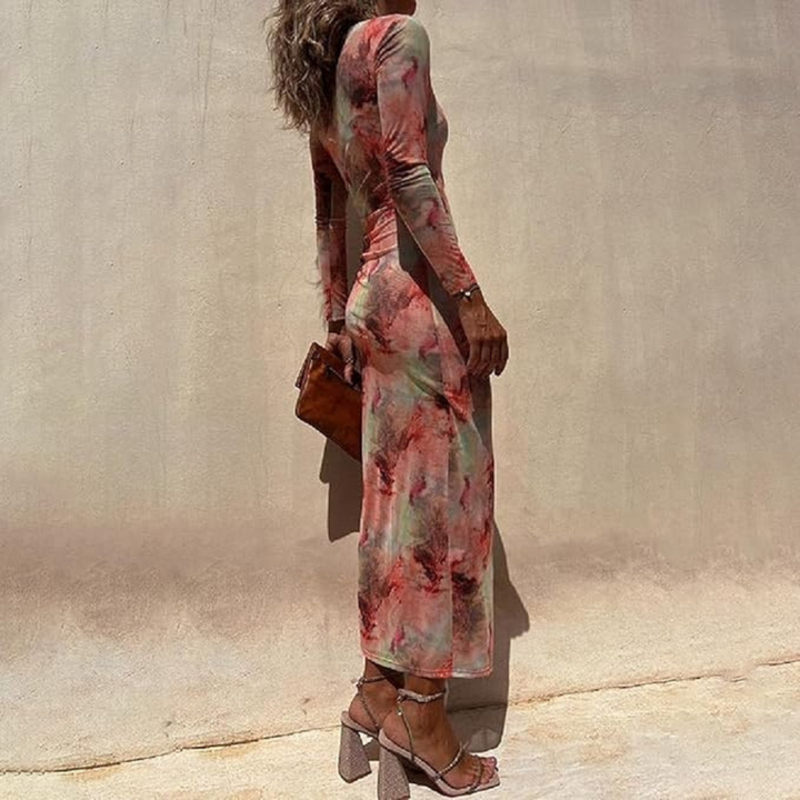 Ava Tie-Dye Long Sleeved Dress