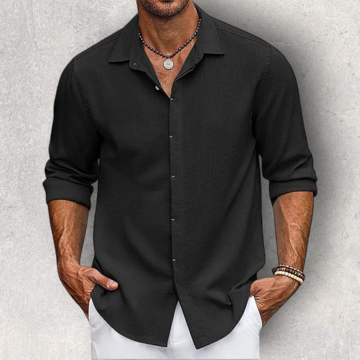 Frank Caruso Slim-Fit Linen Shirt