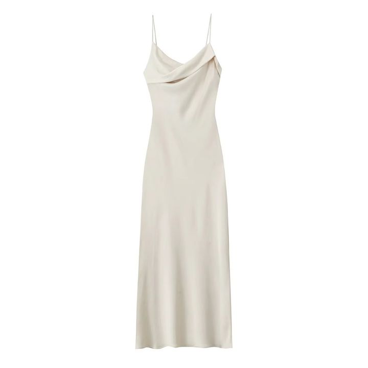 Blair Cowl Neck Slip Midi Dress