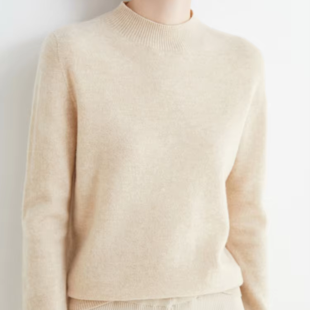 Caroline Mock Cashmere Women Sweater