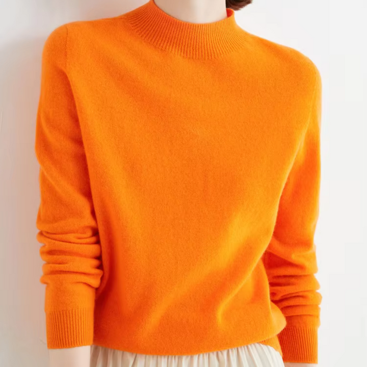 Caroline Mock Cashmere Women Sweater