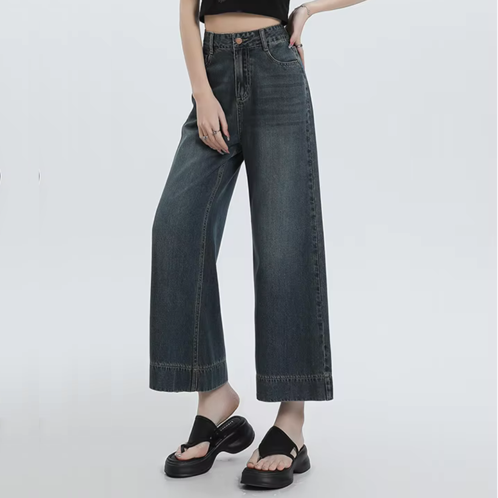 Cassandra Wide Leg Denim Jeans