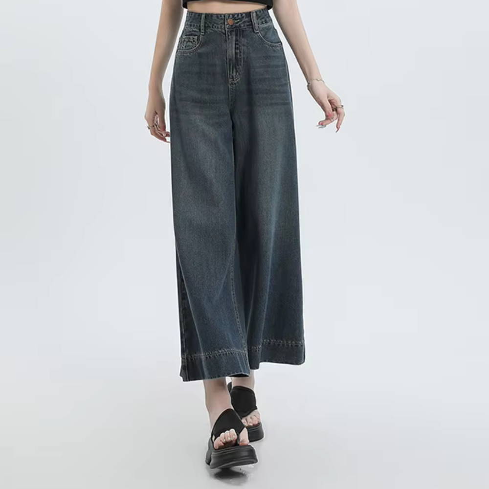 Cassandra Wide Leg Denim Jeans