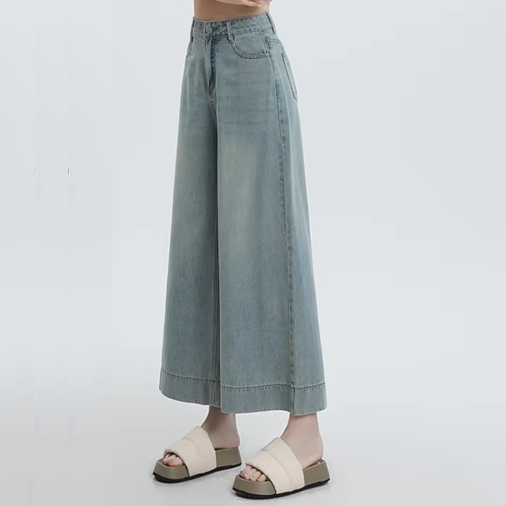 Cassandra Wide Leg Denim Jeans