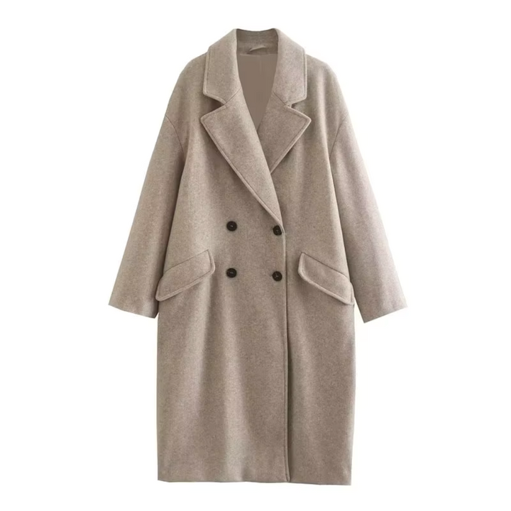 Chloe Double-Breasted Long Coat