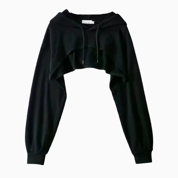 Cleo Low Hem Drawstring Hoodie