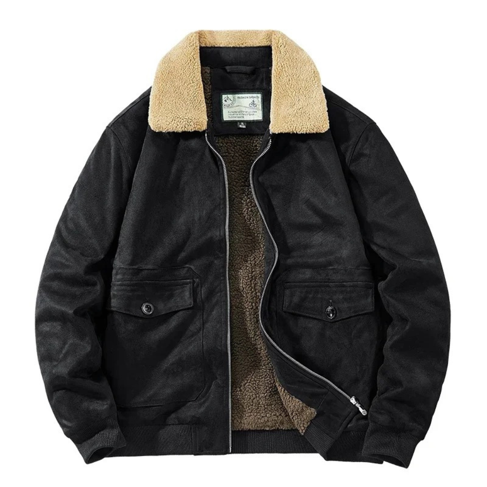 Colin Thicken Fleece Bomber Jacket