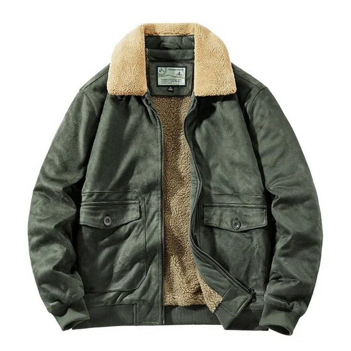 Colin Thicken Fleece Bomber Jacket