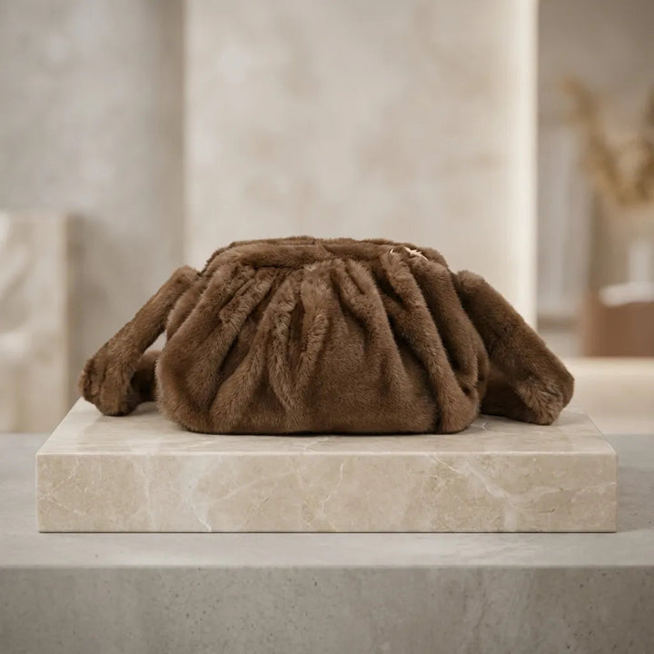 Luna Cloud Faux Fur Shoulder Bag Artisio