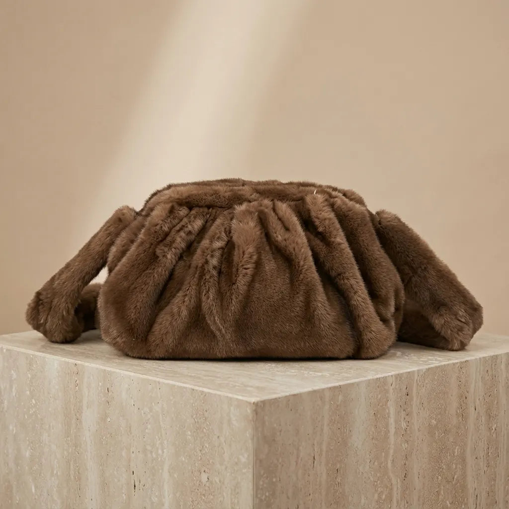Luna Cloud Faux Fur Shoulder Bag Artisio