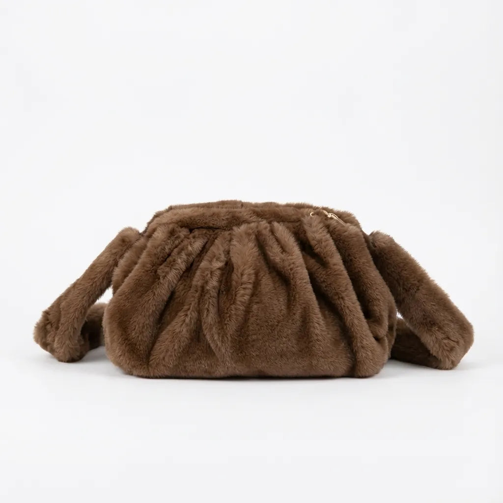 Luna Cloud Faux Fur Shoulder Bag Artisio