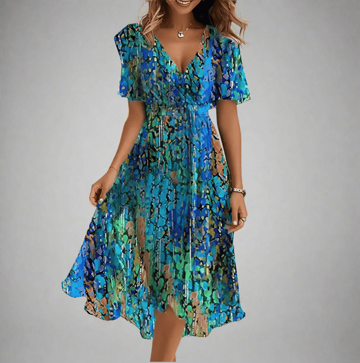 Elena Floral Midi Dress