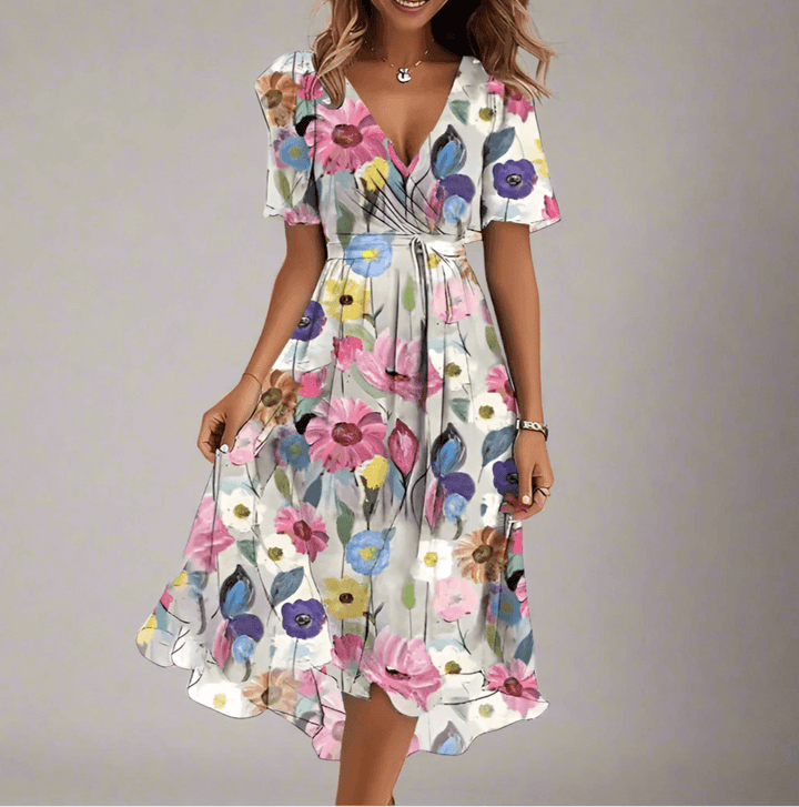 Elena Floral Midi Dress