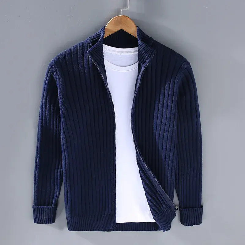 Aurelian Ribbed Zip Cardigan Artisio