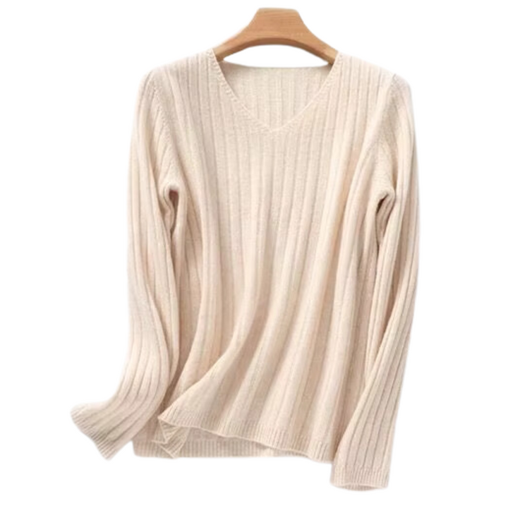 Ella V-Neck Knitted Women Sweater