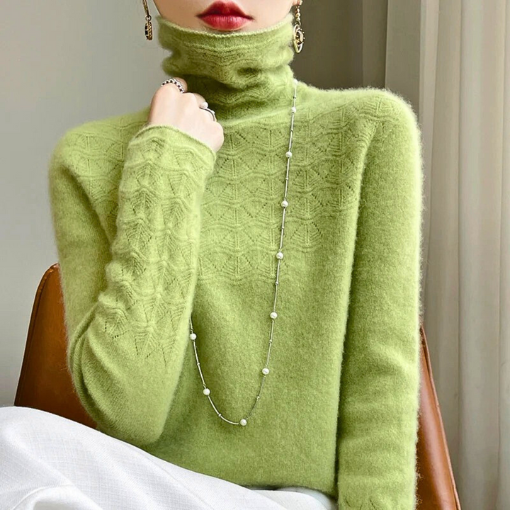 Emmeline Cozy Turtleneck Cashmere Sweater