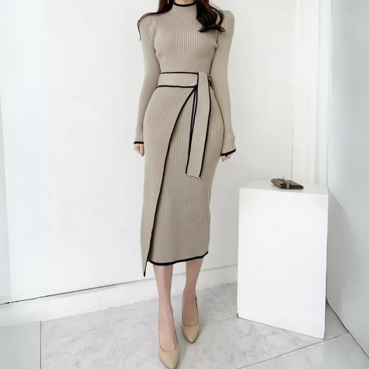 Erica Knit Belted Dress