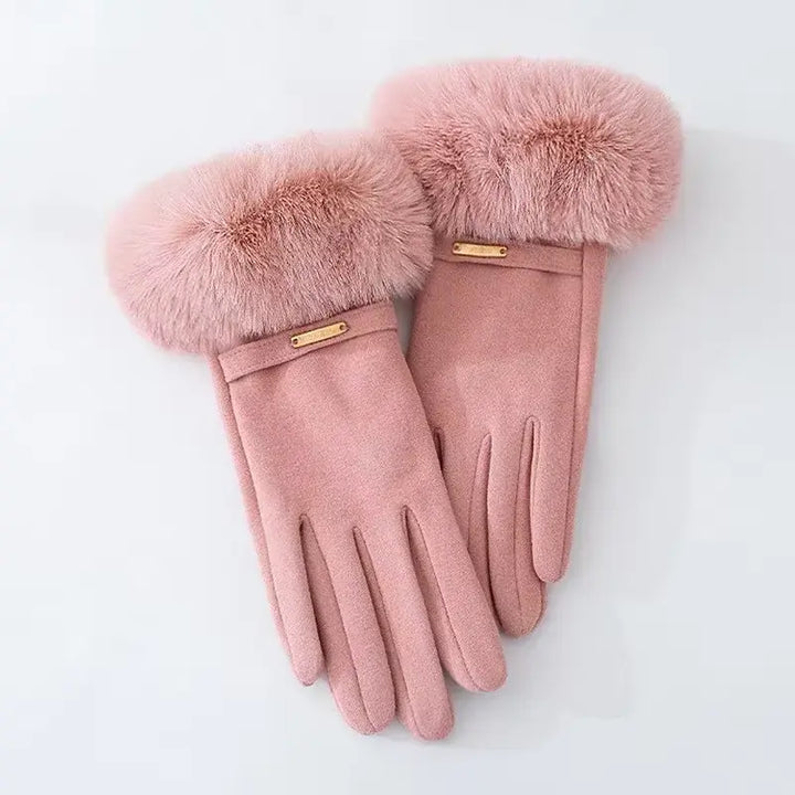 Chloe Luxe Fur Gloves