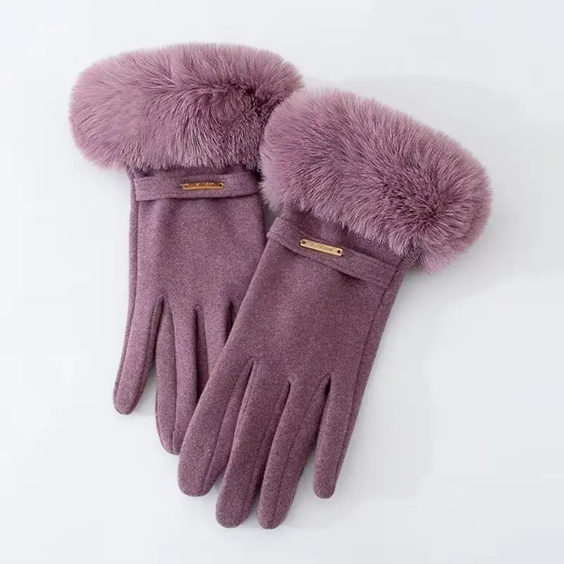 Chloe Luxe Fur Gloves