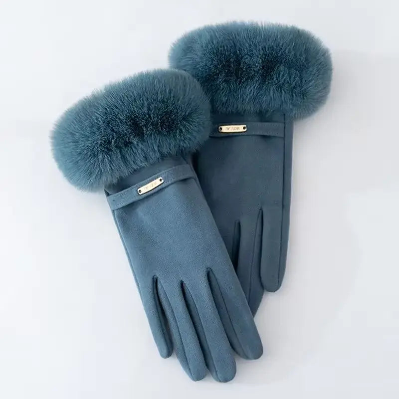 Chloe Luxe Fur Gloves