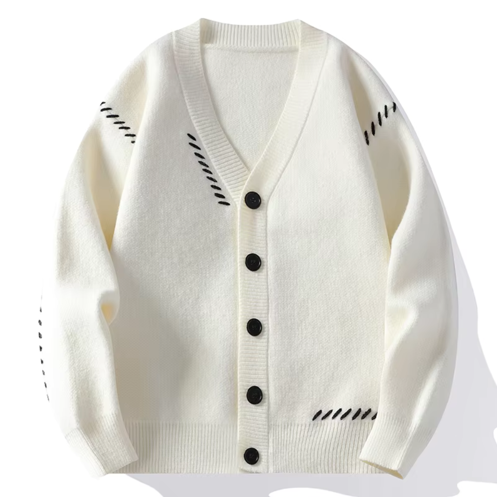 Gregory V-Neck Knitted Cardigan