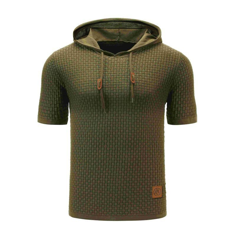 AT | Men’s Textured Short Sleeve Hoodie