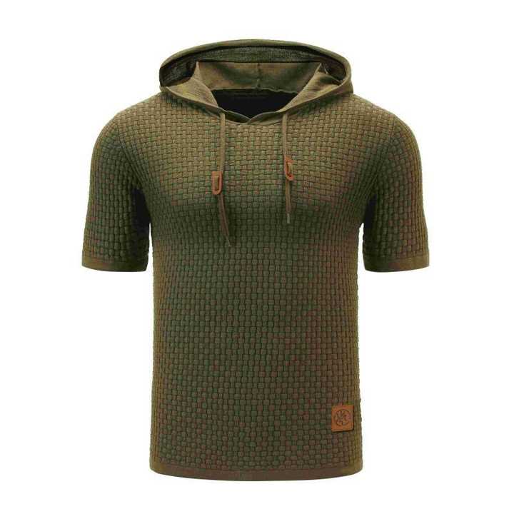 AT | Men’s Textured Short Sleeve Hoodie