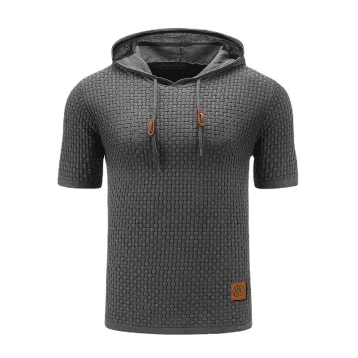 AT | Men’s Textured Short Sleeve Hoodie