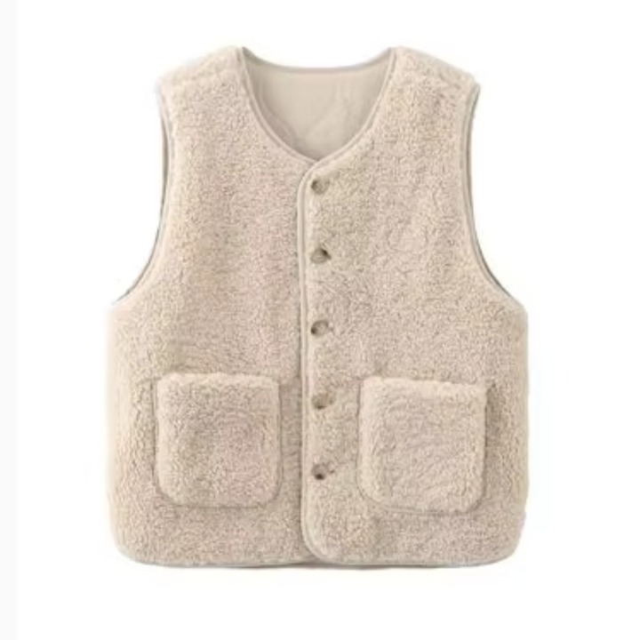 Jade Double-Sided Button Vest