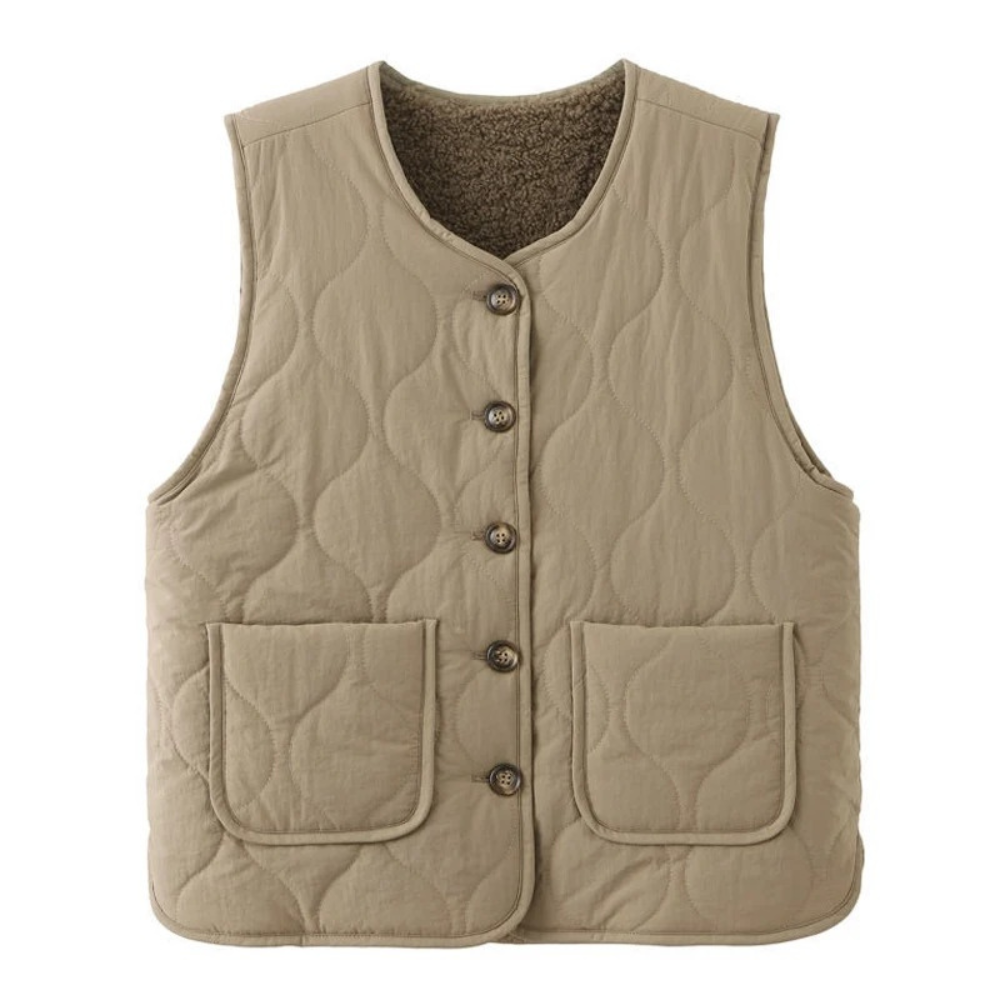 Jade Double-Sided Button Vest