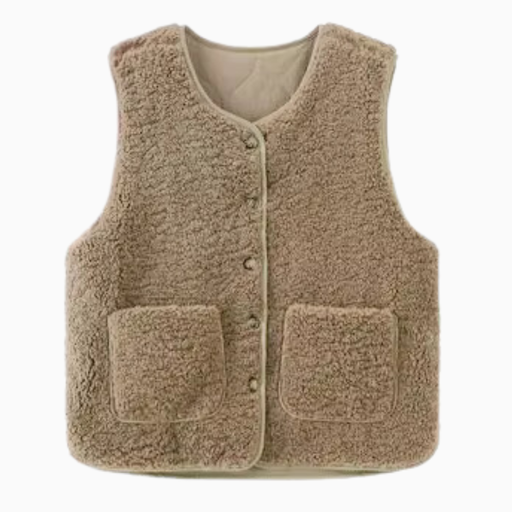 Jade Double-Sided Button Vest