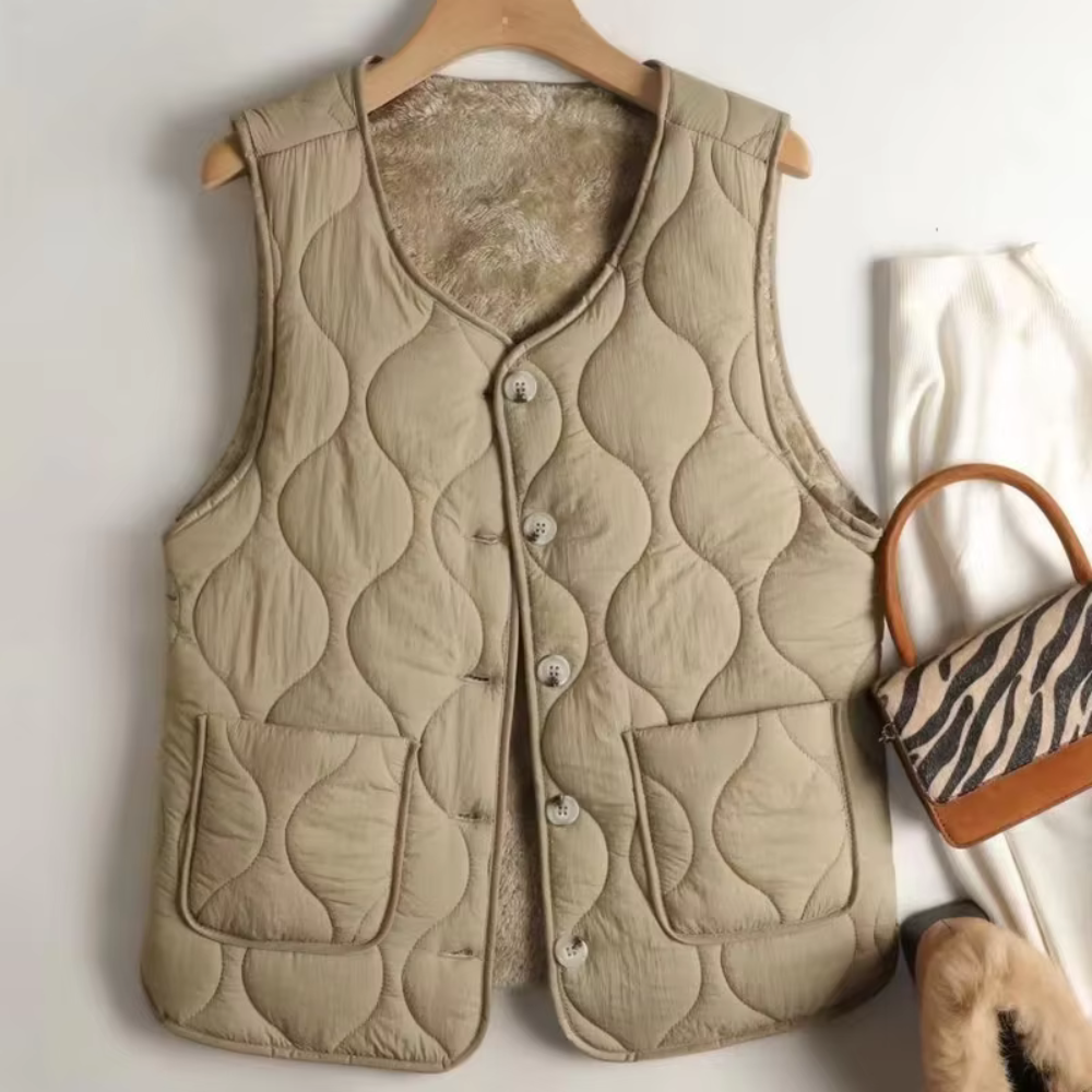 Jade Double-Sided Button Vest