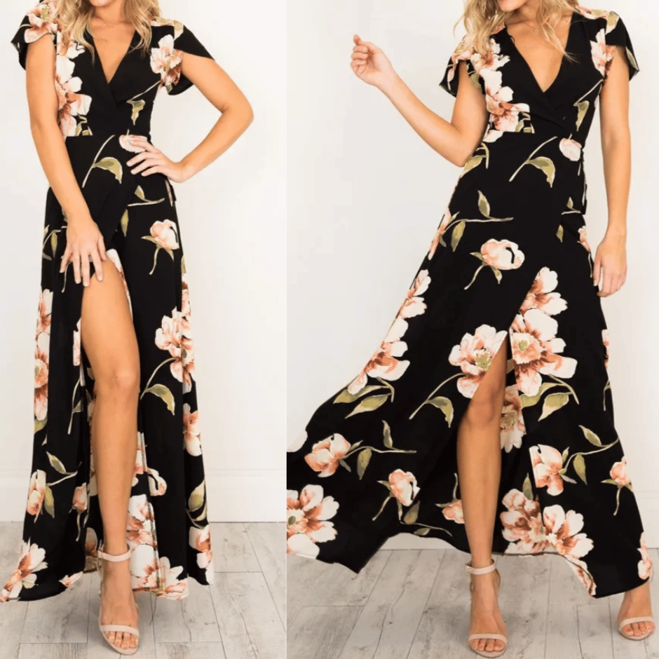 Mona - Floral Maxi Dress