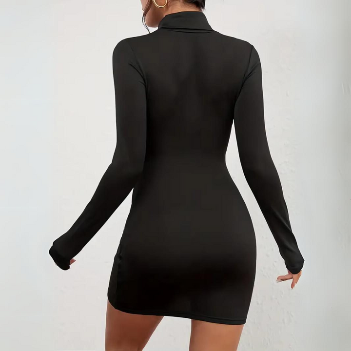 Leona Mock Neck Bodycon Dress