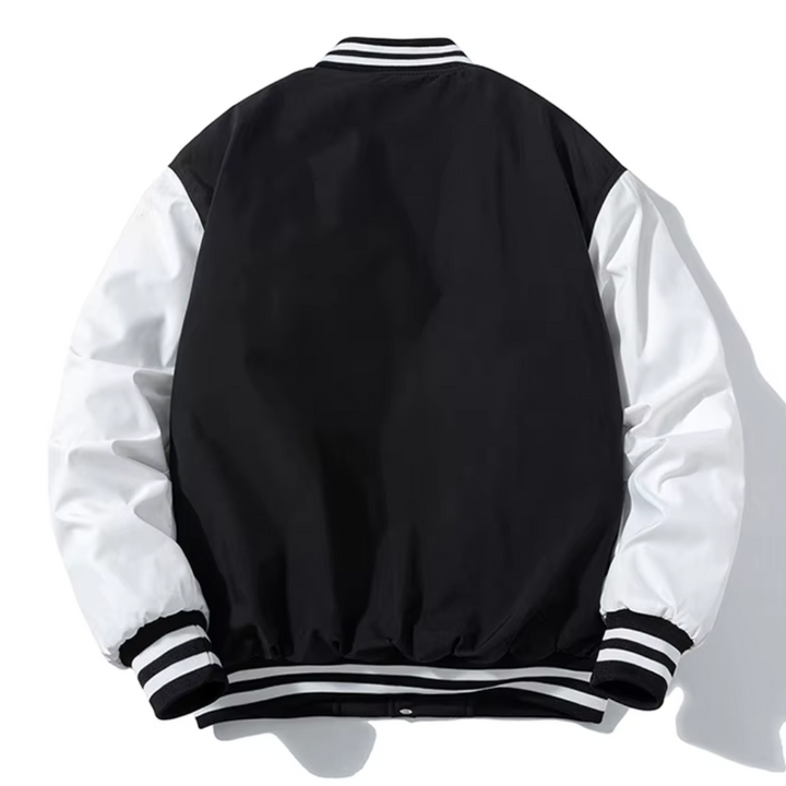 Liam Patchwork Detachable Hood Varsity Jacket