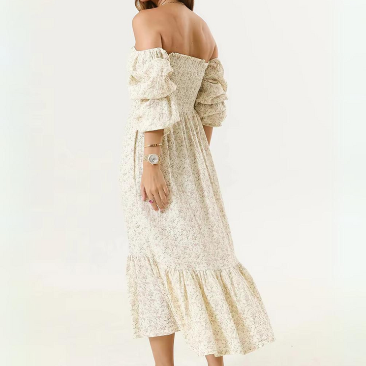 Lila Puff Sleeve Flowy Dress