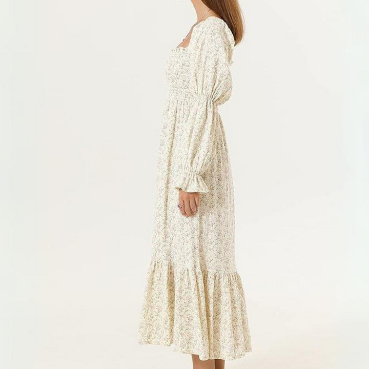 Lila Puff Sleeve Flowy Dress