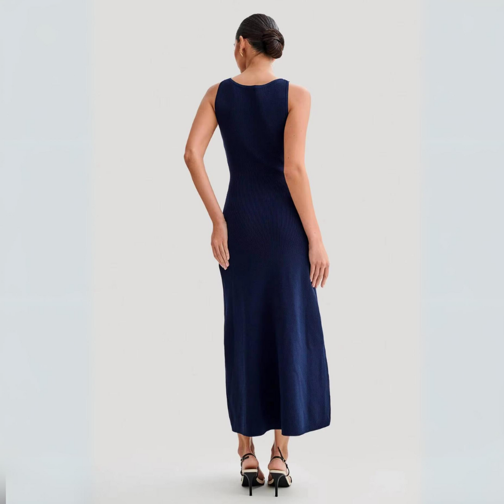 Lou Button Knit Maxi Dress