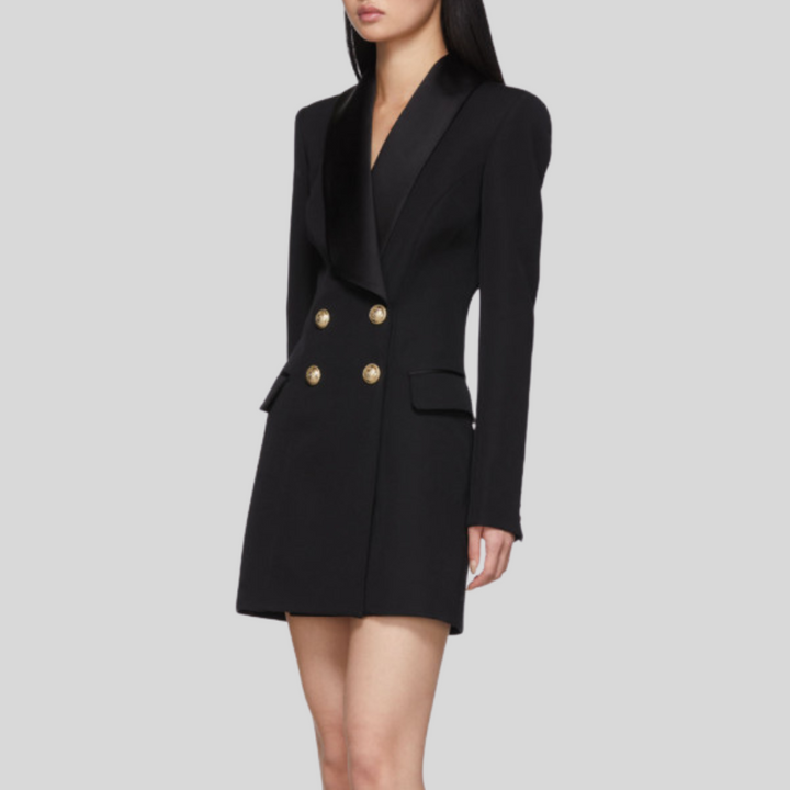 Luciana 4-Button Jacket Dress