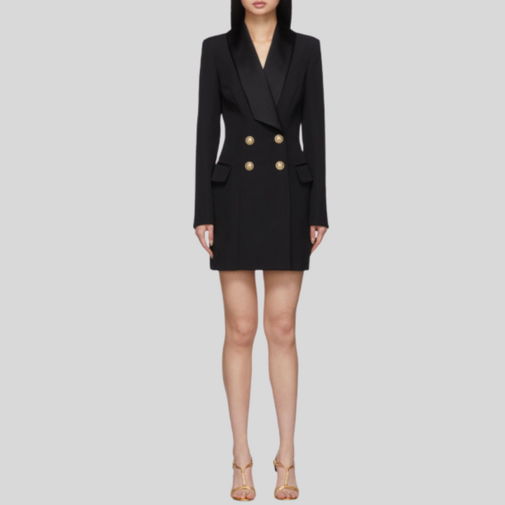 Luciana 4-Button Jacket Dress