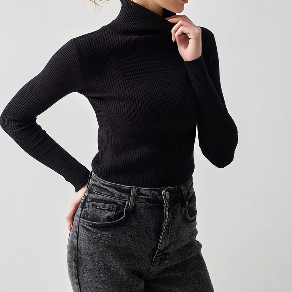 Lucy Mock Ribbed Women Sweater