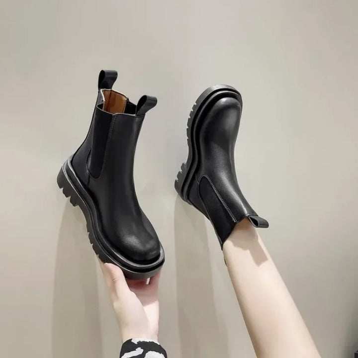 Valentina Noir Elite Thick Sole Boots