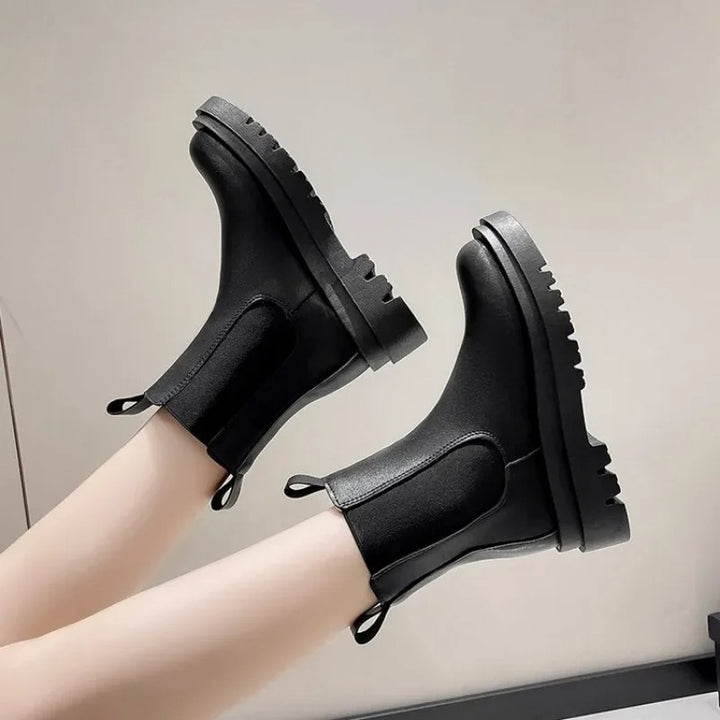 Valentina Noir Elite Thick Sole Boots