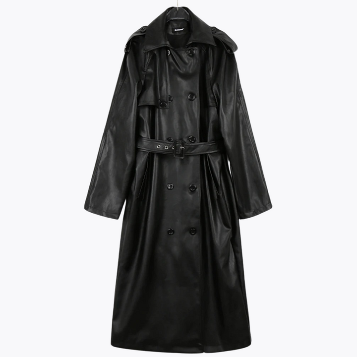 Marcella Leather Trench Coat