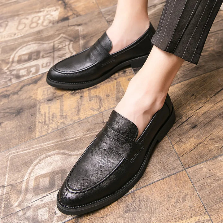 Maximilian Leather Penny Loafers