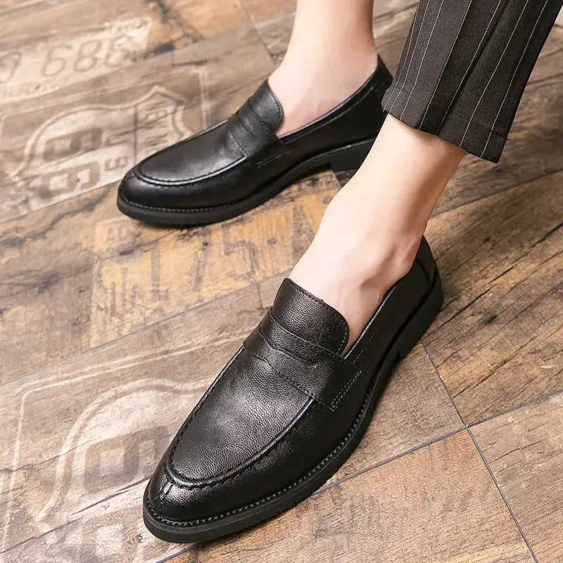 Maximilian Leather Penny Loafers Artisio