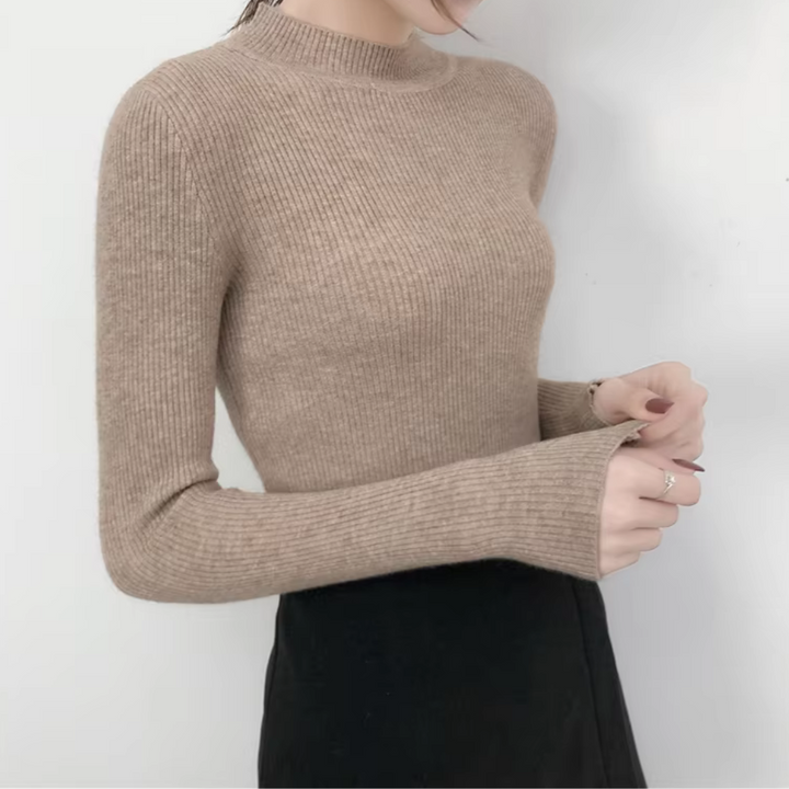 Mia Mock Neck Women Sweater