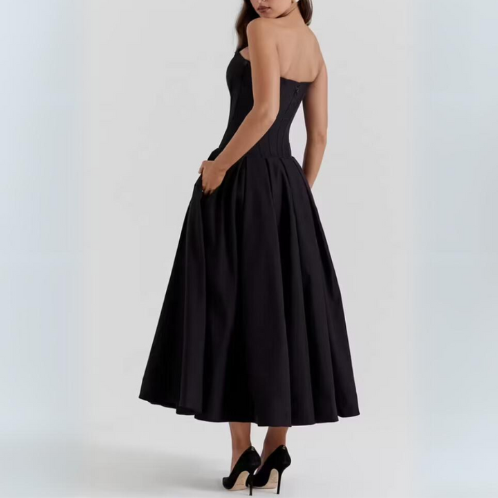 Naomi Strapless Fit and Flare Dress